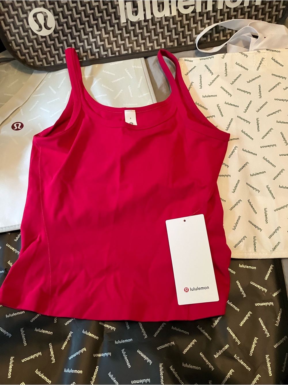 NWT Lululemon Align Scoop Waist-Length Tank, Sz 6, Mulberry Spark